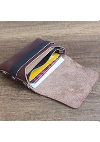 Resim Sumerian Leather Craft Deri Cüzdan Kadın Tarçın 