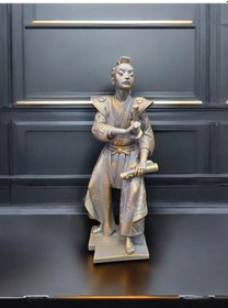 Resim Samuray Özel Tasarım Dekoratif Obje - Kahve Rengi 