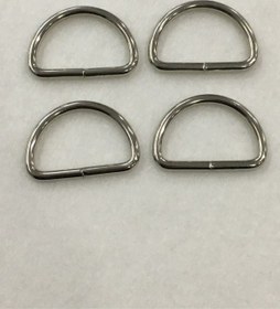 Resim Çanta Halkası D Demir 3,5 Cm 4 Lü Set Gümüş Gümüş 