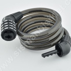 Resim Zhongli 87601 12x1000mm Değiştirebilir Şifreli Çelik Spiral Kilit 