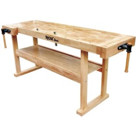 Resim Rox Wood 0112 Iki Mengeneli Hobi Ahşap Oyma Marangoz Çalışma Tezgahı 190 cm 