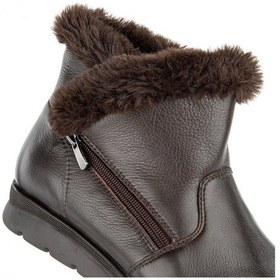 Resim Muya Yeti 6 Nokta Anatomik Taban Fermuarlı Hakiki Deri Kadın Bot 321874-98520 