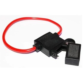 Resim Oto Orta Boy Bıçak Sigorta Yuvası Sızdırmaz, Kablolu, Kapaklı 