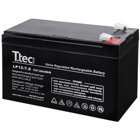 Resim Ttec 12 Volt 7 Amper Kuru Akü 12v 7a 