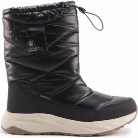 Resim Lumberjack Chrıstmas Fermuarlı Sıcak Astarlı Uzun Kadın Kar Botu Siyah 