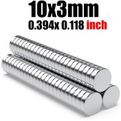 Resim 10x3mm Manyetikler, Yuvarlak, Temizlemesi Kolay, Dayanıklı, Beyaz Tahtalar, Araç Kutuları, Mutfaklar, Ofisler ve Ev Kullanımı İçin Uygun 