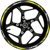 Resim Xmax Beyaz Yazılı Sarı Pençe Şeritli 002 Burchakstore