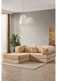 Resim Legom Alis Aktivite Koltuğu Yatak Olabilen Çok Amaçlı Kanepe Bej Bej 