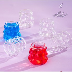 Resim Porsima 028 6 Lı Borosilikat Cam Küçük Su Bardağı 