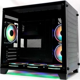 Resim Tiranozor Ti-Game Pulse Black 6 Rgb Fan Black Mesh Gamıng Kasa Power Yok 