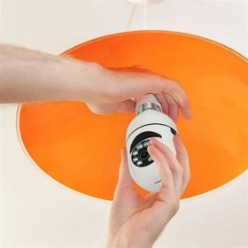 Resim Eshopinlock Wifi 360 Panoramik Ampul Kamera Gece Görüş Ses Akıllı Hareket Algılayıcı 