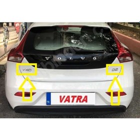 Resim V40 1.6 D 2013-2014 Uyumlu D2 Ve V40 Bagaj Yazısı Seti 