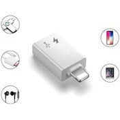 Resim Ios Iphone Içın Erkek Usb Type C Dışı Otg Kulaklık Ve Şarj Adept-Beyaz 