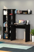 Resim Koordinat Mobilya Çift Kitaplıklı Çalışma Masası Siyah 
