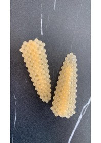 Resim Turuncu Renkli Damla Model Gold Kıskaçlı Epoksi 2'li Saç Tokası 