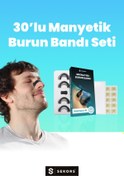 Resim Sekors Siyah Horlama Azaltıcı 30'lu Mıknatıslı Burun Bandı Seti 