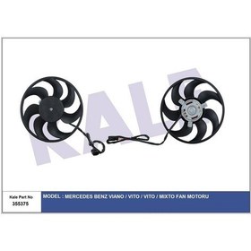 Resim Kale-355375 - Fan Motoru Mercedes Benz W639 Vıano 3.0 3.2 3.5 