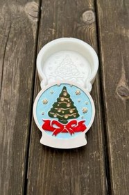 Resim Rufus Concept 2D Kar Küresi Noel Ağacı Desenli Silikon Mum Kalıbı 