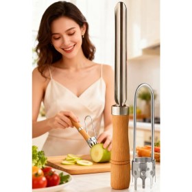 Resim Transformacion Paslanmaz Çelik 2’li Profesyonel Kabak ve Dolma Biber Oyacak Seti - Gurme Tasarım 