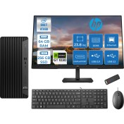 Resim Hp Pro Tower 400 G9 Intel Core I7 14700 64GB Ddr5 256GB SSD 23.8" Fhd Freedos Nvidia GT1030-4GB Masaüstü Bilgisayar 235V5M2ESGT1030F26 + Zetta USB Bellek 