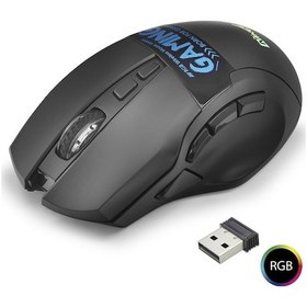 Resim Dual Mode Kablosuz Mouse 2400 Dpi 9 Tuş 500hz Rgb - Siyah W10 