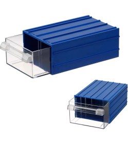 Resim Şeffaf Çekmeceli Avadanlık Parça Kutusu 10'lu 110X120X62 mm 