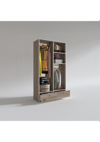 Resim Kenzlife giysi dolabı 2 bölmeli 2 çekmeceli bedri 182*100*42 crd 