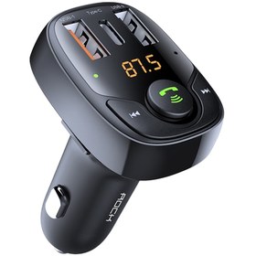 Resim Rock B301 Bluetooth FM Transmitter 4500 mAh Araç Şarj Aleti 