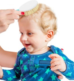 Resim BabyJem Fırça Tarak Setı Dogal Kıl - Gri - Gri / Standart 