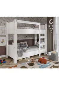 Resim Merlin Mobilya Amanos 2 Katlı Ranza Beyaz 