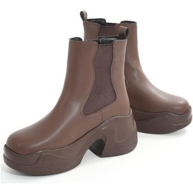 Resim Fz-2400 Kahverengi Yüksek Tabanlı Lastikli Günlük Kadın Bot Kahverengi 