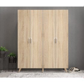 Resim Duke 4 Kapaklı Ayakkabılık Meşe 140 Cm M2 