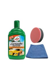 Resim Turtle Wax Boya Koruma Carnauba Cila + Uygulama Bezi & Sünger 