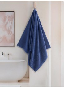 Resim Cotton %100 Banyo Havlusu 70x140 Cm Royal Mavi 