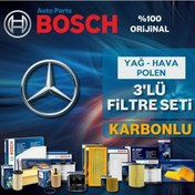 Resim Mercedes C180 Komp. Bosch Filtre Bakım Seti W203 2003-2007 (495584576) 