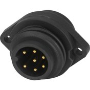 Resim Ip67 Wa22j7z 7 Pin Şase Tipi Erkek Su Geçirmez Konnektör 
