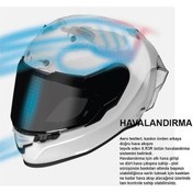 Resim Nexx X.r3r Anniversary Karbon Full Face Motosiklet Kaskı 67259 Siyah Beyaz Kırmızı 