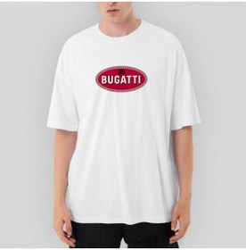 Resim Bugatti 3B Logo Oversize Beyaz Tişört XL 