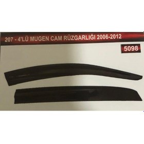 Resim Peugeot 207-4'Lü Mugen Cam Rüzgarlık Seti 