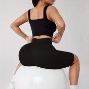 Resim Kadınların Yüksek Bel Yoga Şortları - Esnek Örgü Malzeme, Koşu, Spor Salonu, Tenis, Bisiklet için 5'li Atletik Destek - Nefes Alabilen, Hızlı Kuruyan, Düz Renk Tasarım, Bisiklet Şortları|Dikişsiz Şortlar|Esnek Malzeme 