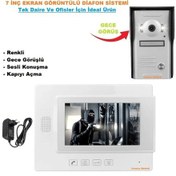 Resim Görüntülü Diafon Sistemi 7 Inç Ekran Tek Daire Ve Ofisler İçin 