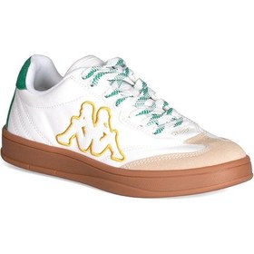 Resim Kappa Kadın Beyaz Sneaker Whıte Green Santiago Kp-1040z Beyaz 