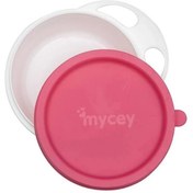 Resim Mycey Kapaklı Mama Tabağı 6ay + Pembe 