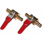 Resim Fortunelane 1/4 İnç Topak Vanası Kırmızı Saplı Pompa Anahtarı 12mm 2 Adet Paket 