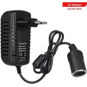 Resim 12v Güç Kaynağı Otomatik Çakmak Fişi İle 120w 96w 60w 24w Adaptör Şarj Cihazı Dönüştürücü Trafo Araba Elektrikli Süpürge İçin 