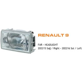 Resim FAR RENAULT R9 SAĞ AYFAR 202215 