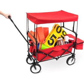 Resim Bahçem Katlanabilir 4 Tekerlekli Bahçe Arabası Deluxe 