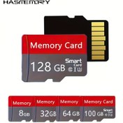 Resim Klasik Kırmızı ve Gri Hafıza Kartı Yüksek Hızlı C10 U3 Depolama Kartı, Akıllı Telefonlar, Tabletler, Kameralar, Oyun Konsolları ve Güvenilir Performanslı Dash Kameralar için 100GB, 64GB, 32GB, 8GB'de Mevcuttur 