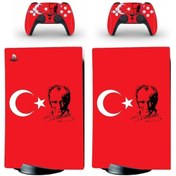 Resim Kt Grup Gazi Mustafa Kemal Atatürk Playstation 5 Standart Dijital Versiyon Sticker Kaplama Seti 