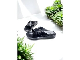 Resim Erkek Çapraz Yumuşak Taban Ev Terliği 